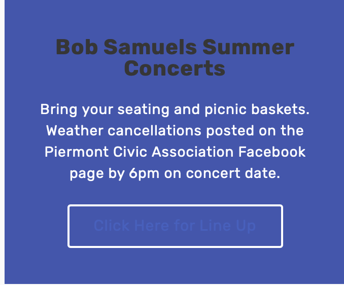 Bob Samuels Summer Concert Series 