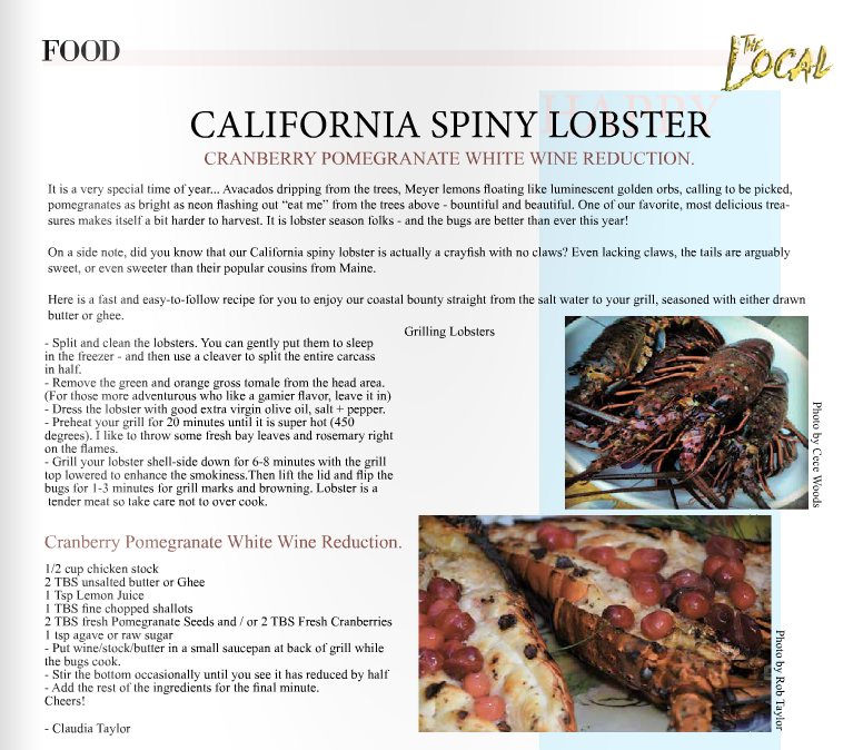 SPINY LOBSTER - LOCAL MALIBU MAGAZINE