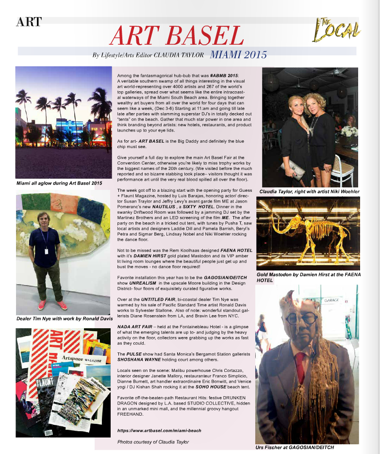 ART BASEL - LOCAL MALIBU MAGAZINE