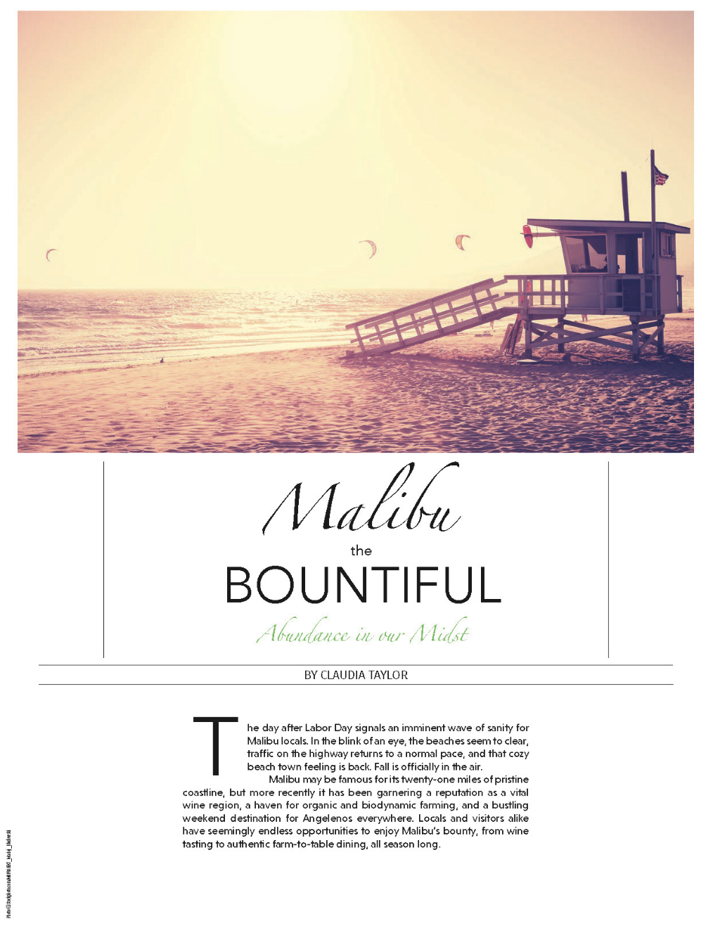 MALIBU THE BOUNTIFUL - EDIBLE LA 