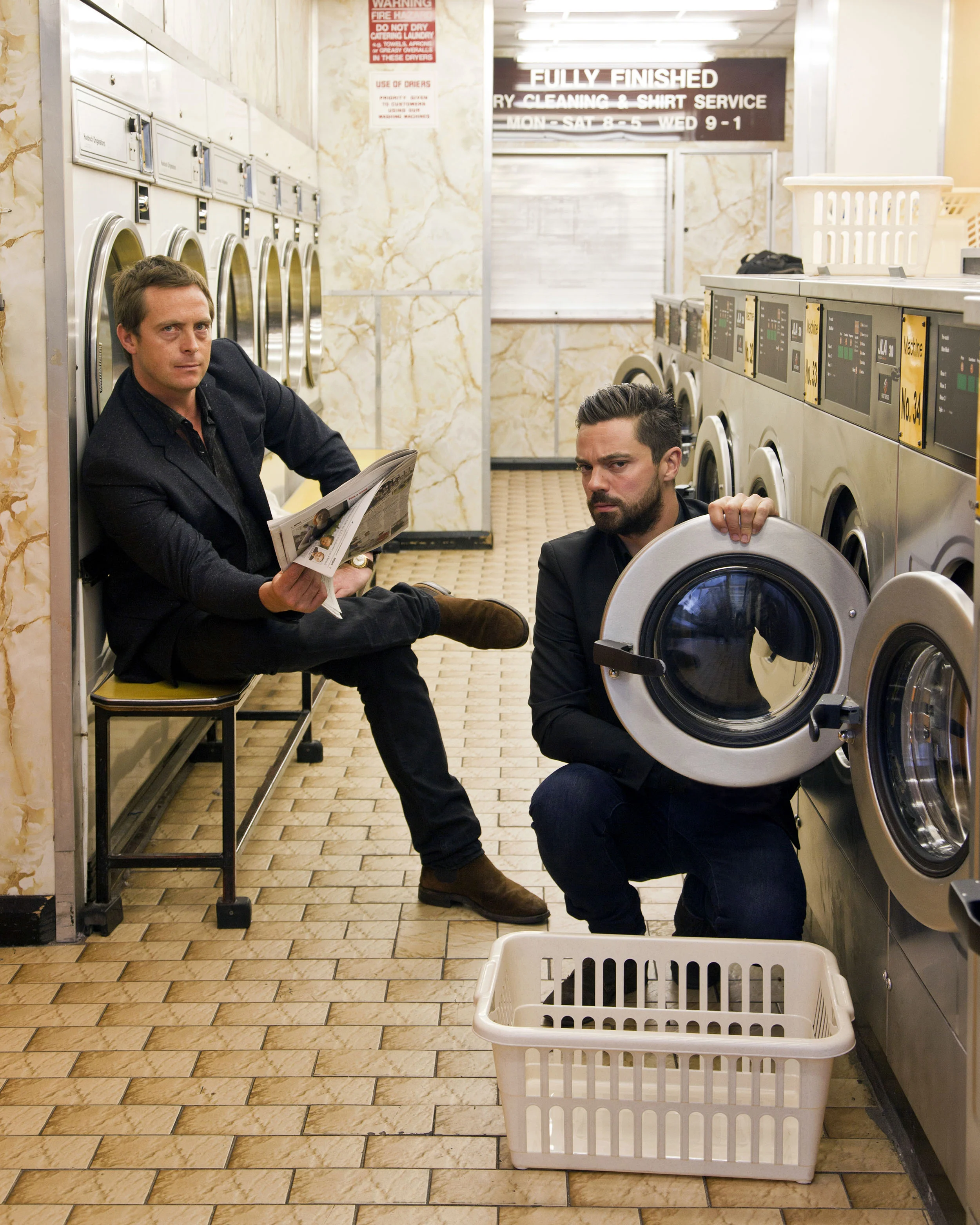 Dominic Cooper and Stephen Campbell Moore