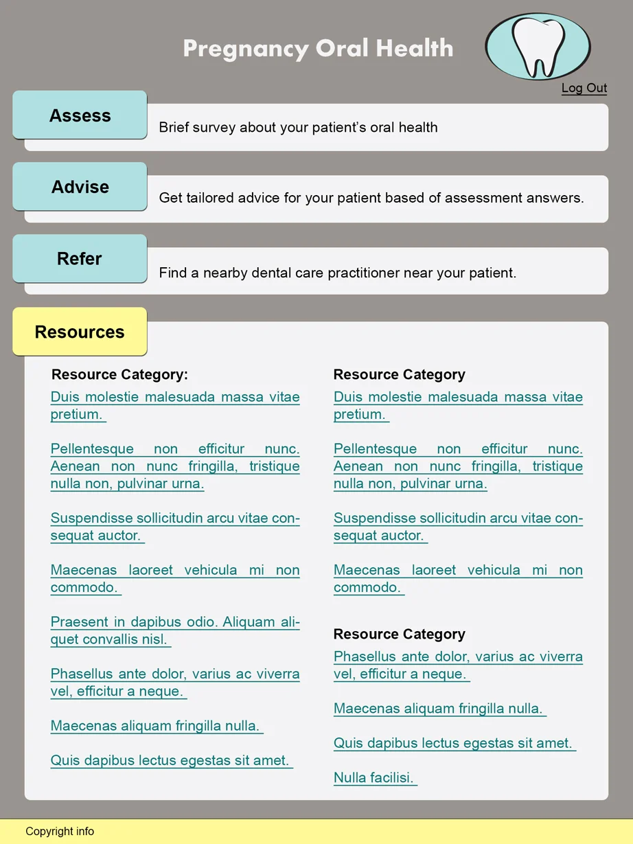 Pregnancy Oral Health Mockup