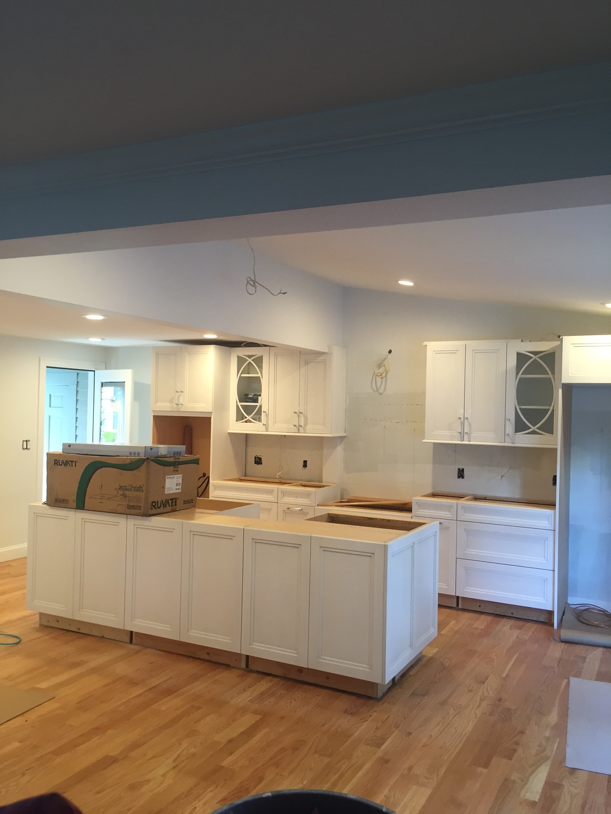Cabinets are finally in, just waiting on the countertops 