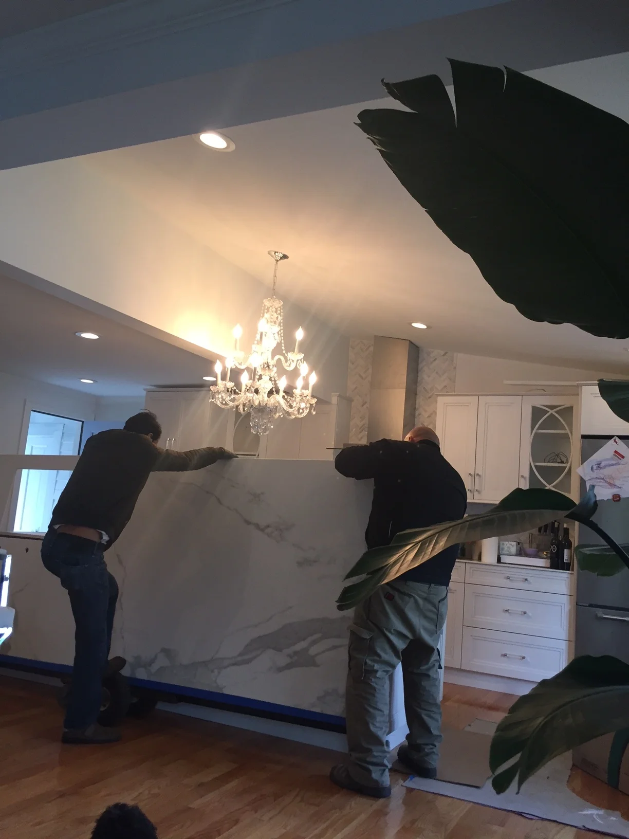 One of the best days of that summer when my countertops were finally installed 