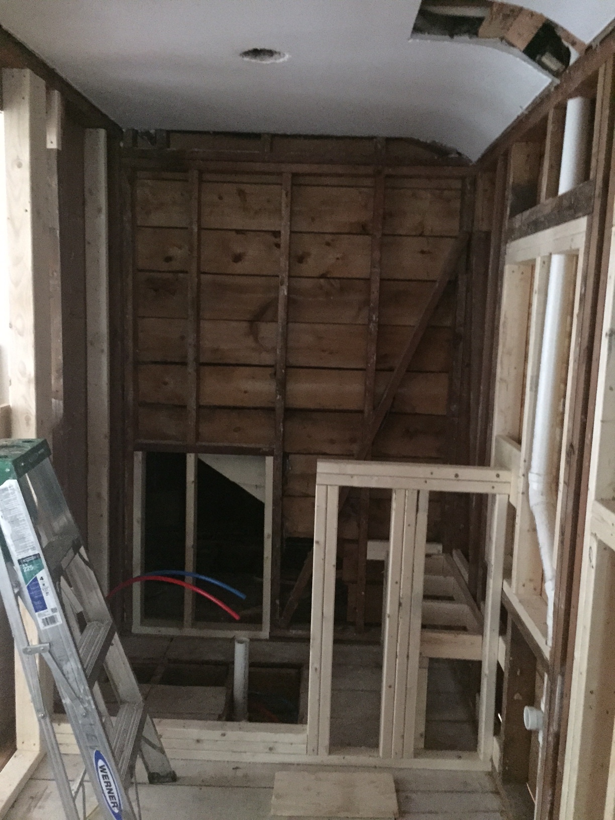 Looking into the master bath shower 