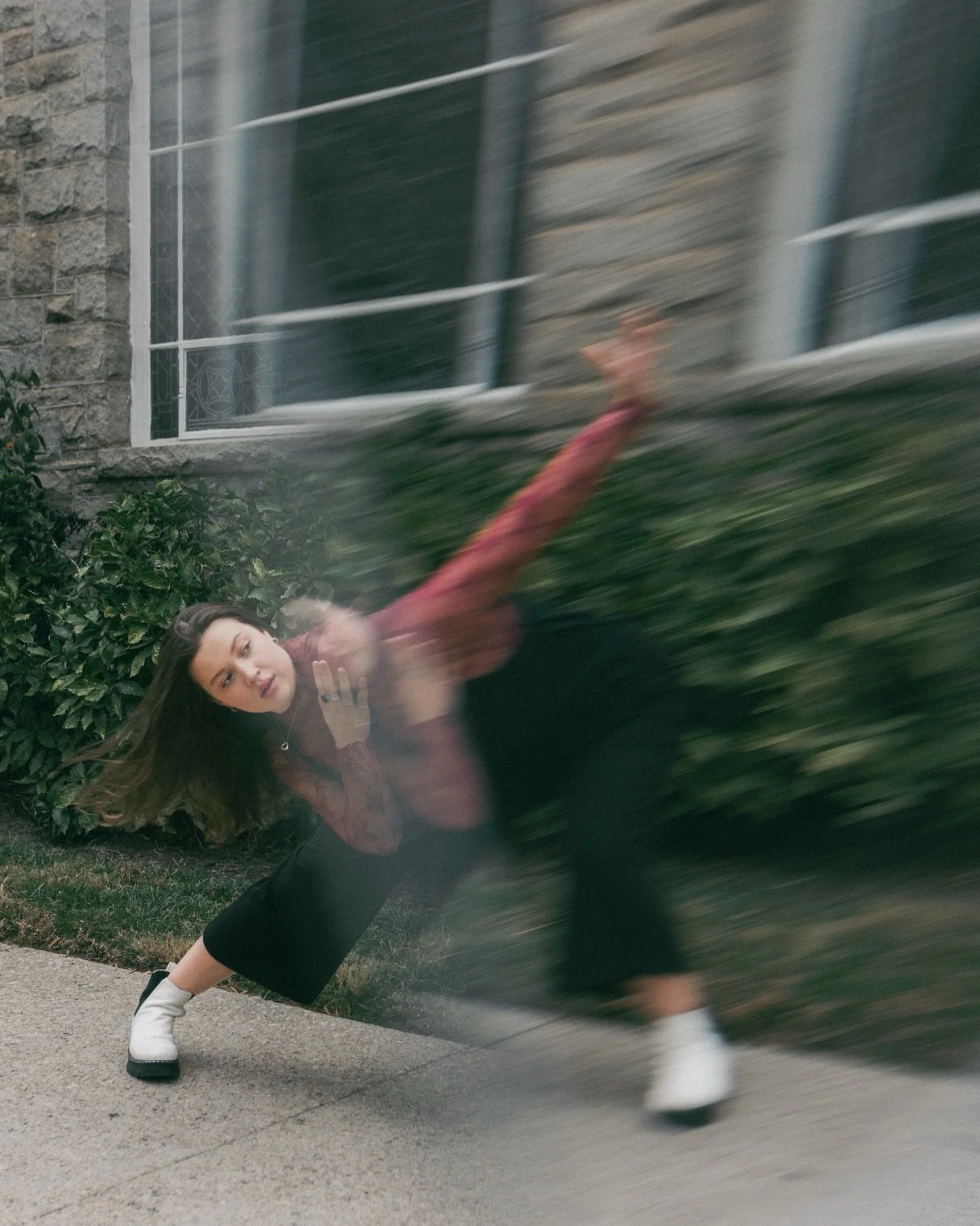 The textures of the city brought Izzy&rsquo;s movement to life! 🏙️

&mdash;

Durham and Raleigh NC photographer &bull; Dance photography &bull; creative portraits &bull; in camera effects &bull; long exposure &bull; movement