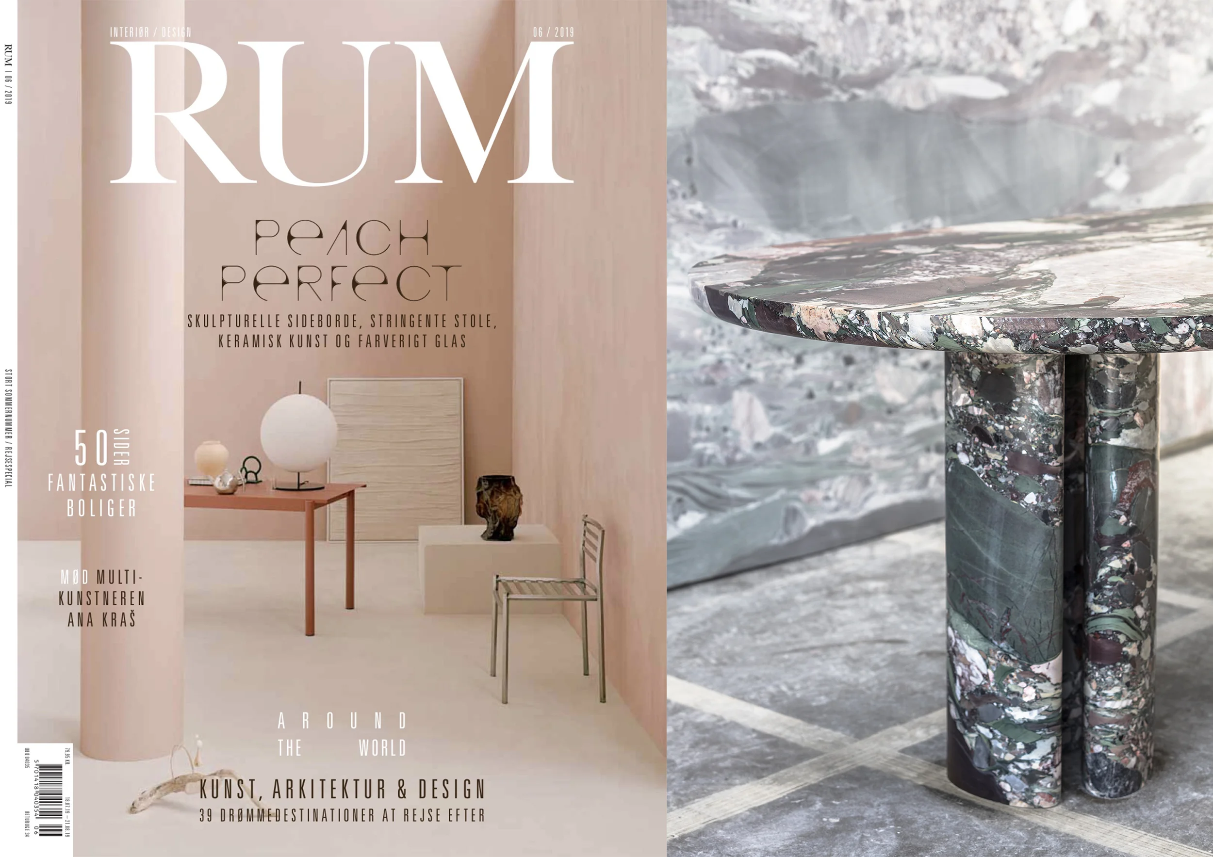 COLLECTION DOLCE _ DINING TABLE IN " RUM INTERNATIONAL " _ JUNE 18
