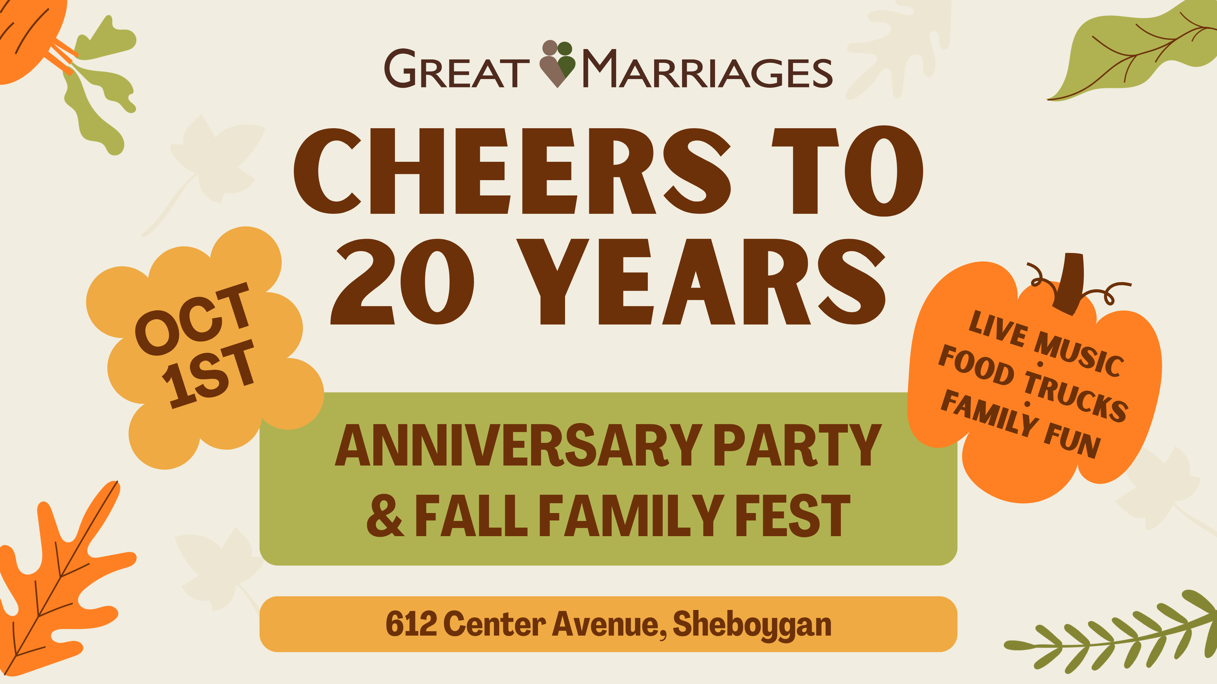 Cheers to 20 Years: Anniversary Party & Fall Family Fest