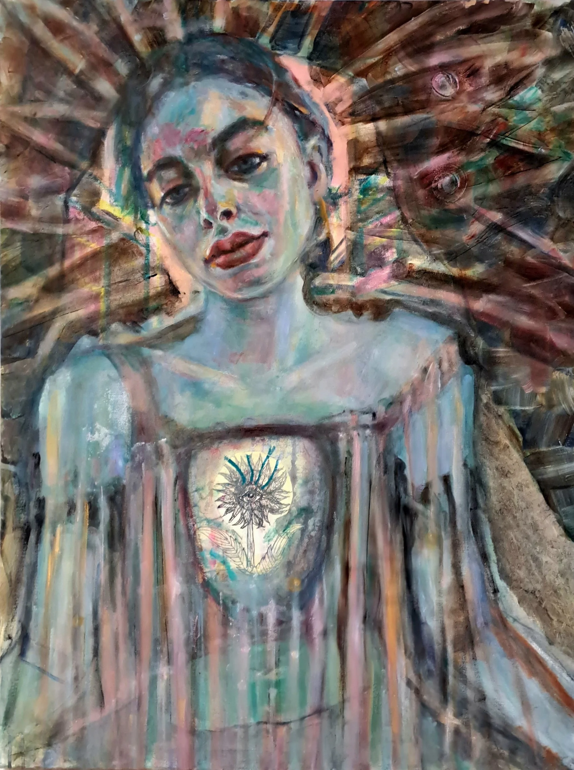 Magdalene's Cave, Painting oils on canvas