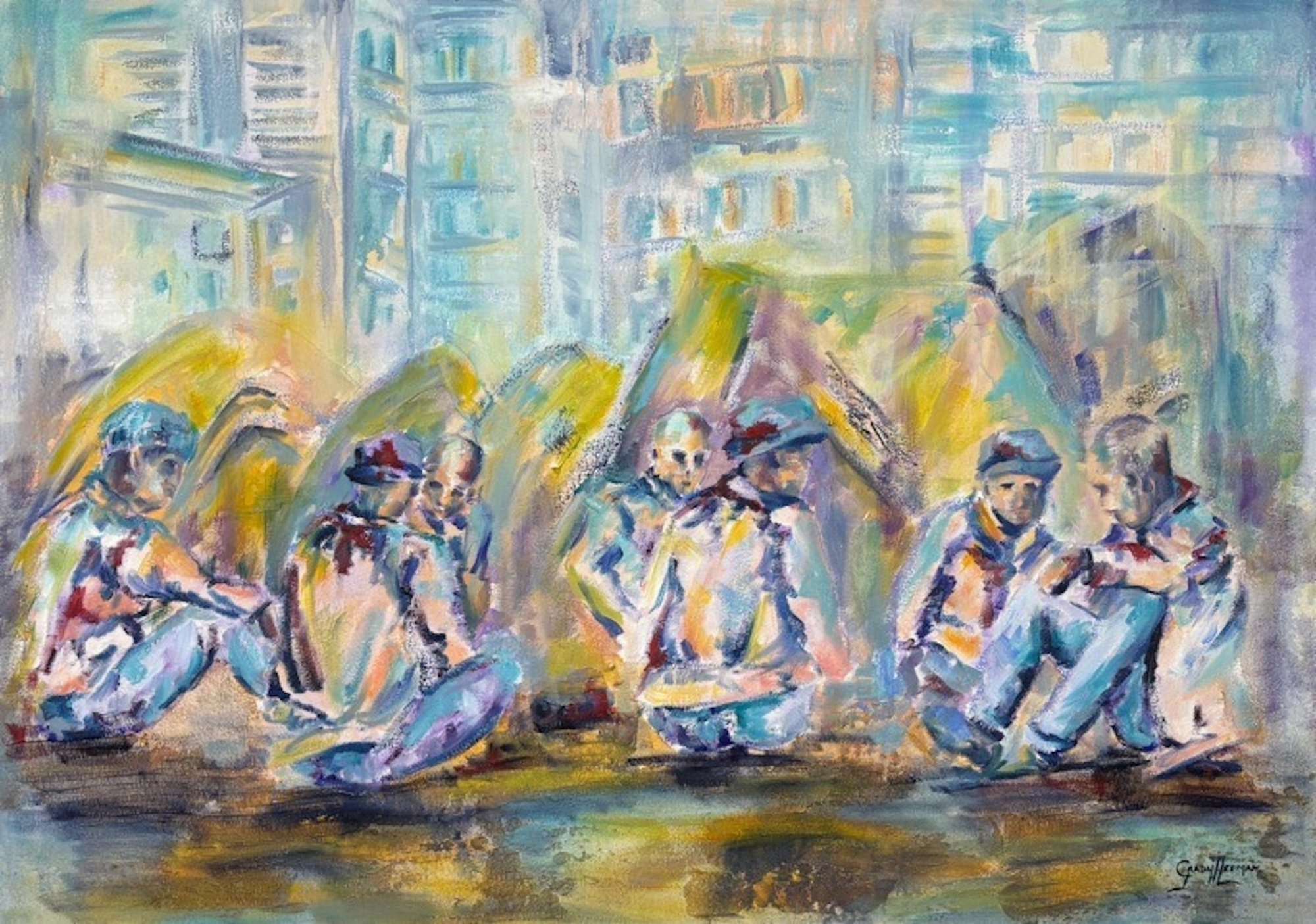 The Community, Oil on canvas, 2024