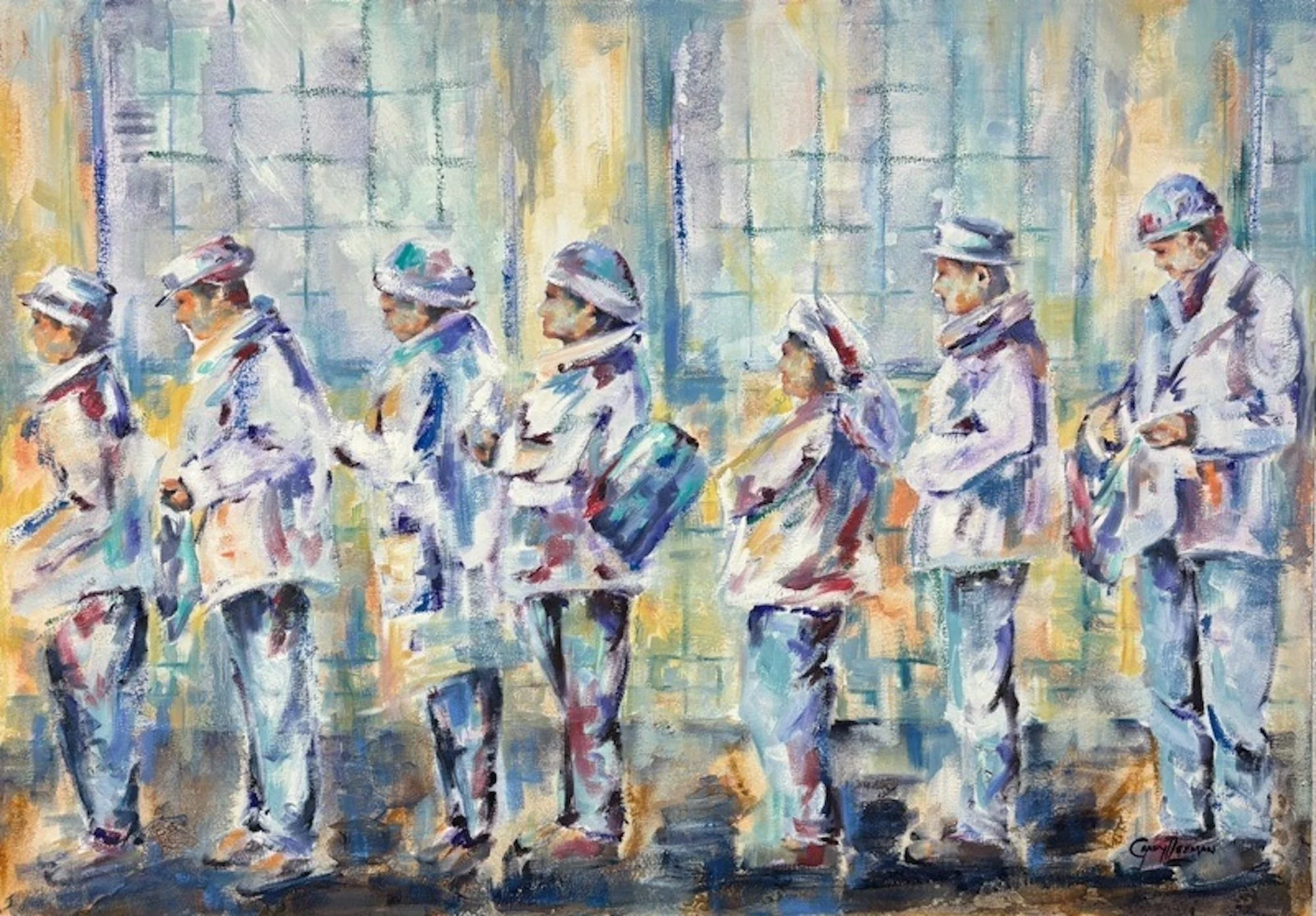 The Line, oil on canvas, 2024