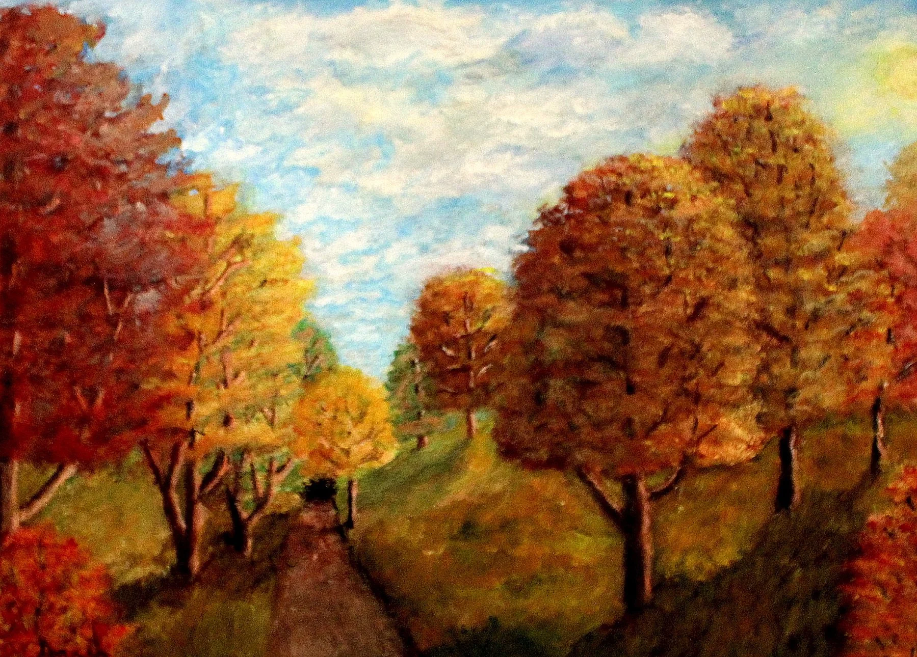 Autumn Scene, Acrylic, 2024