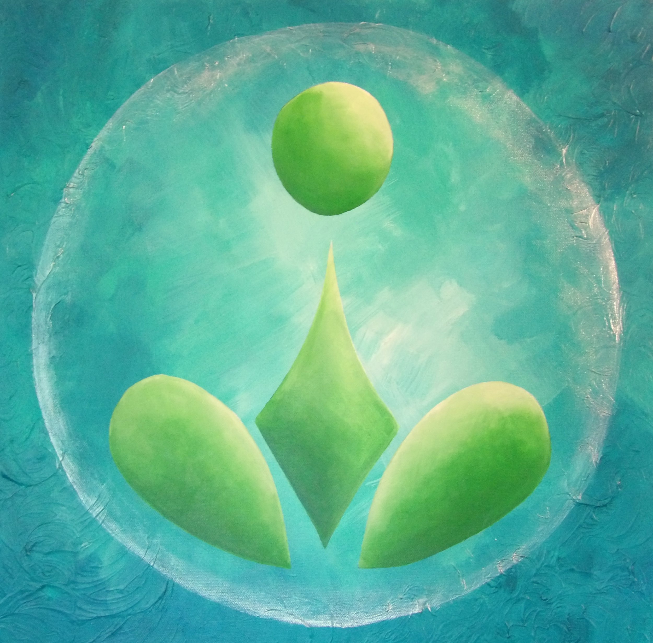 Aura... of harmony, Acrylic on canvas. 