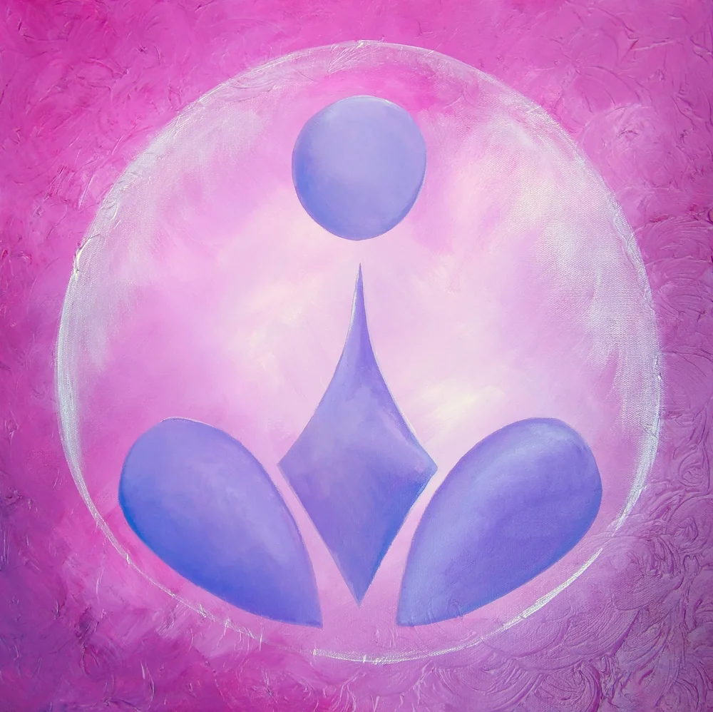 Aura... of peace, Acrylic on canvas. 