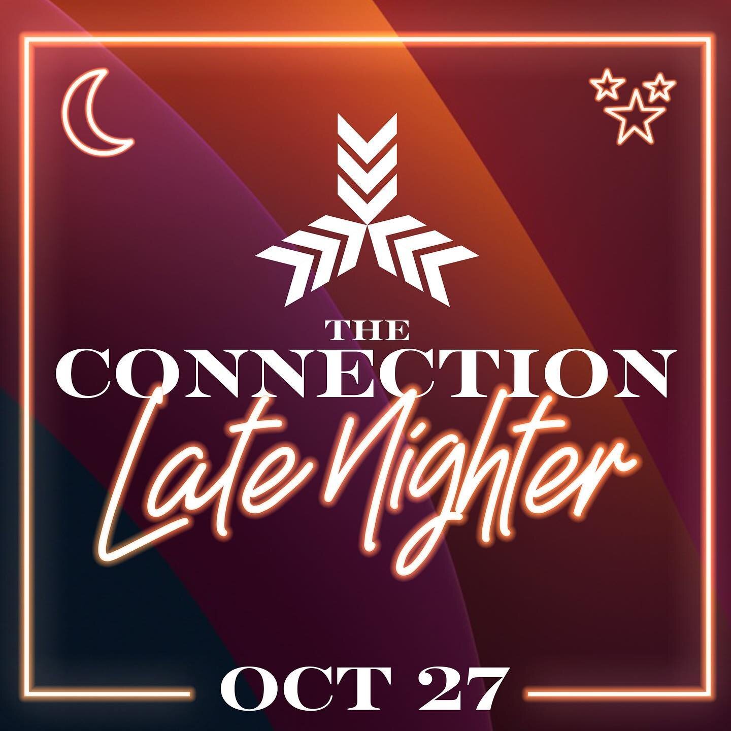 THE CONNECTION LATE NIGHTER ✨

The Connection Partners (Lakeview Youth, GroveYouth, California Breakaway, and Camp Kadesh) are excited to bring you The Connection Fall Late Nighter!

This will be a sweet night of doing so many fun things with so many