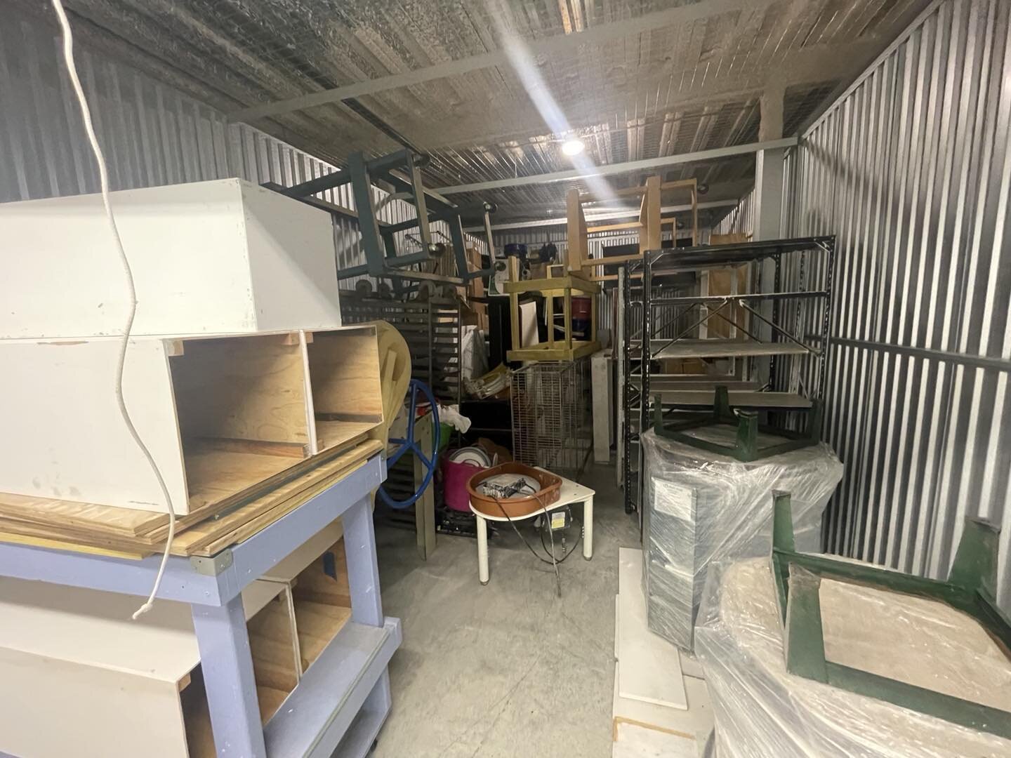 Caaaaan&rsquo;t wait to get outta the storage units and into our future space! ⏰🔜