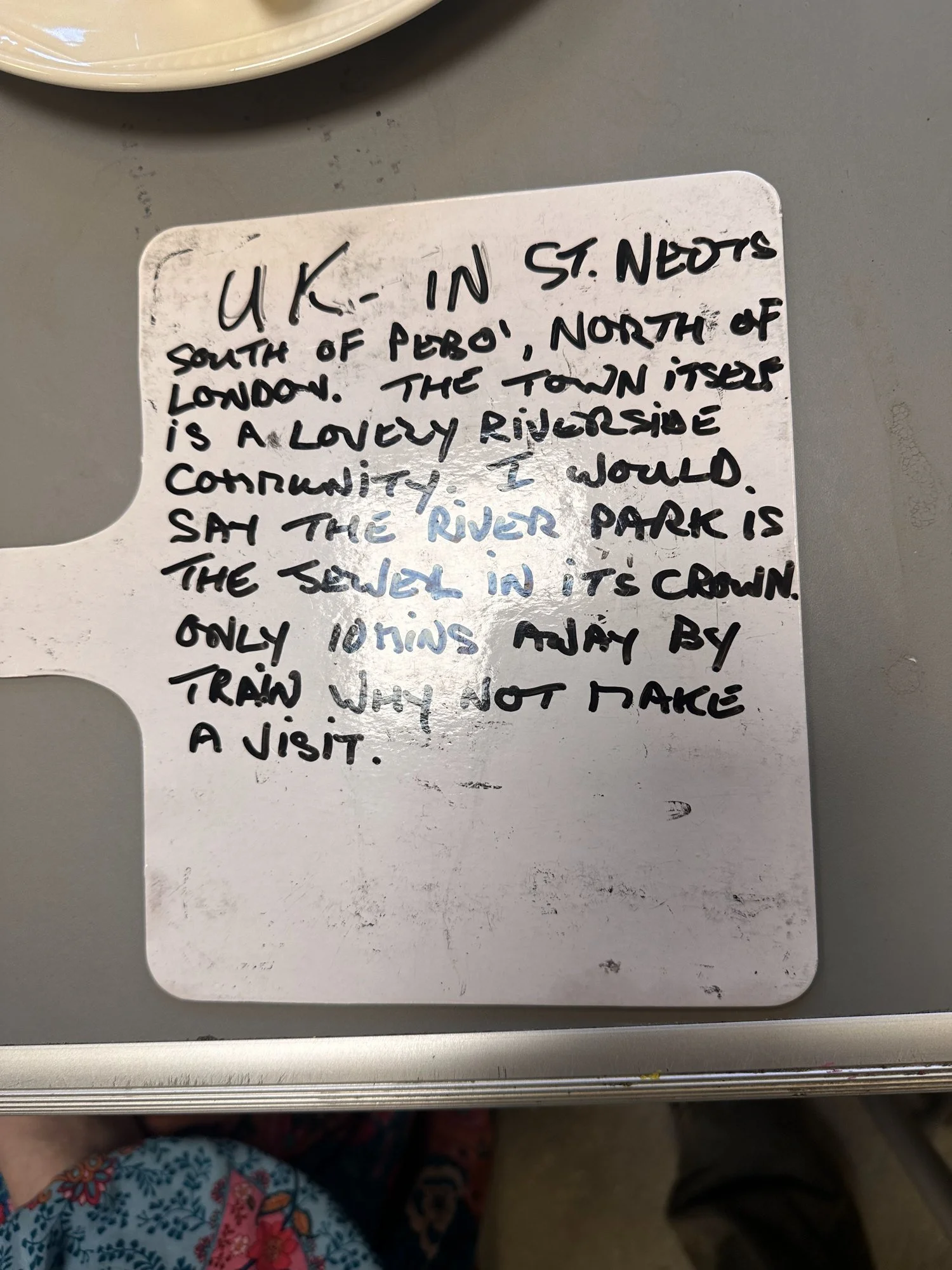 Where did you grow up? St Neots