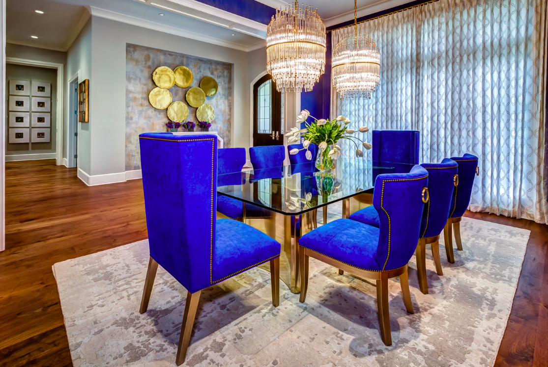 Royal Blue Dining Room