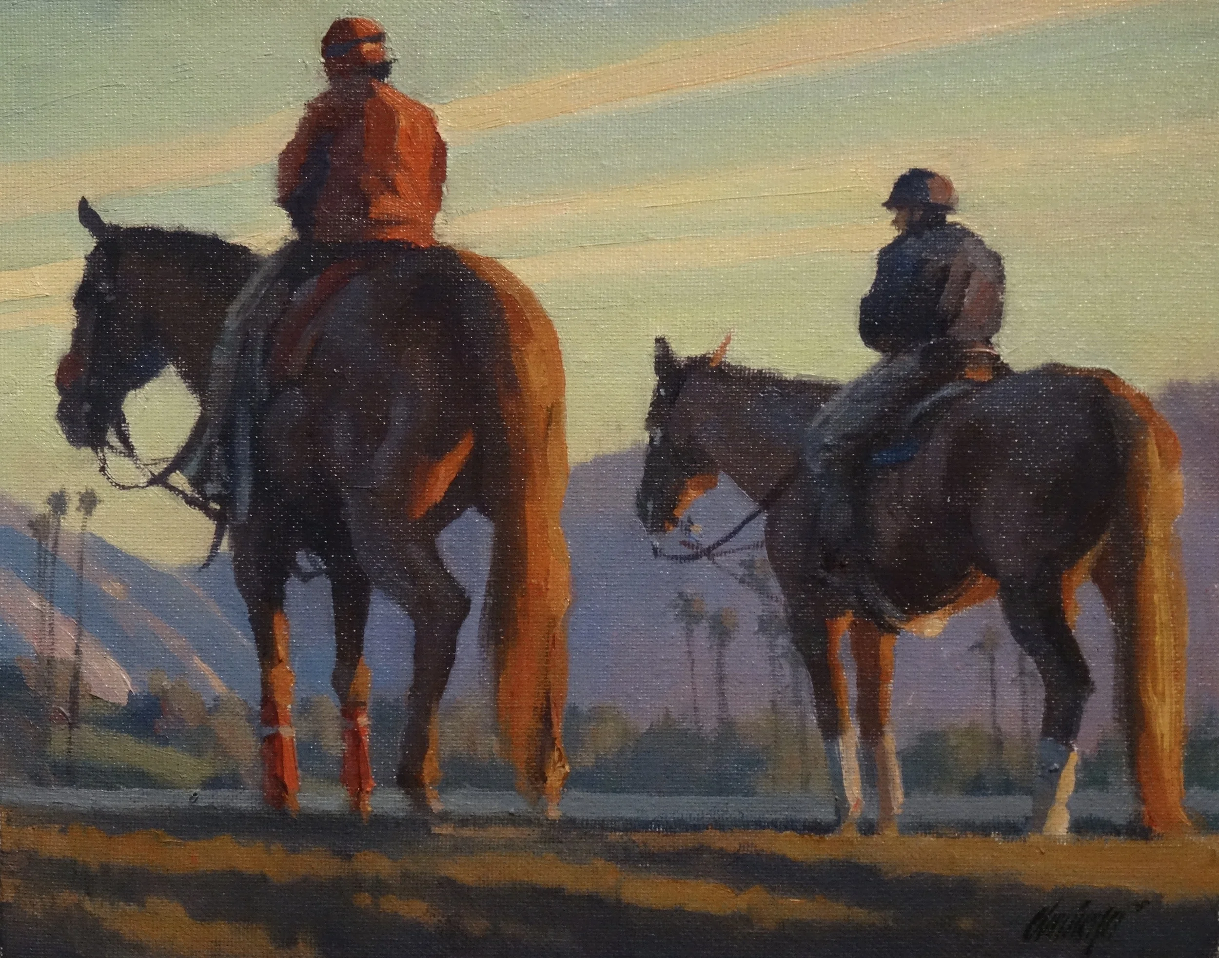 Dawn, Santa Anita 8"x 10"