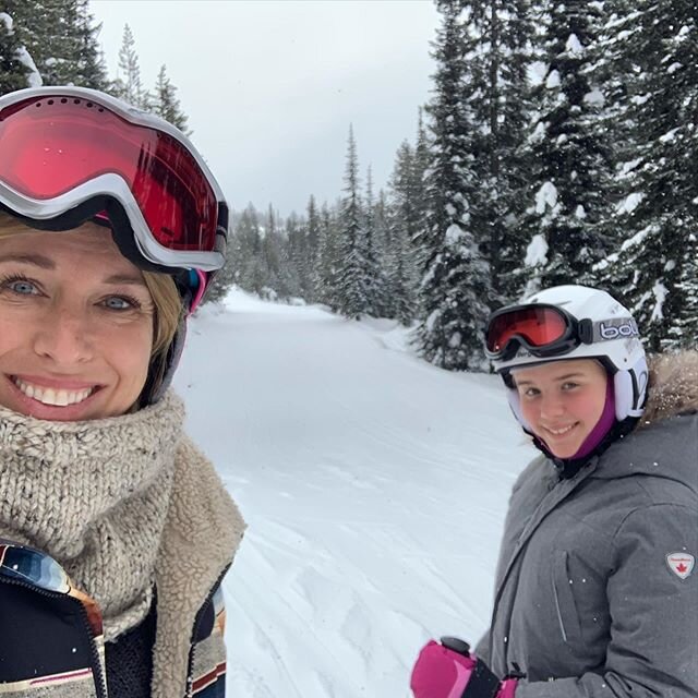 Great day with my sweet girl at Big White.💕