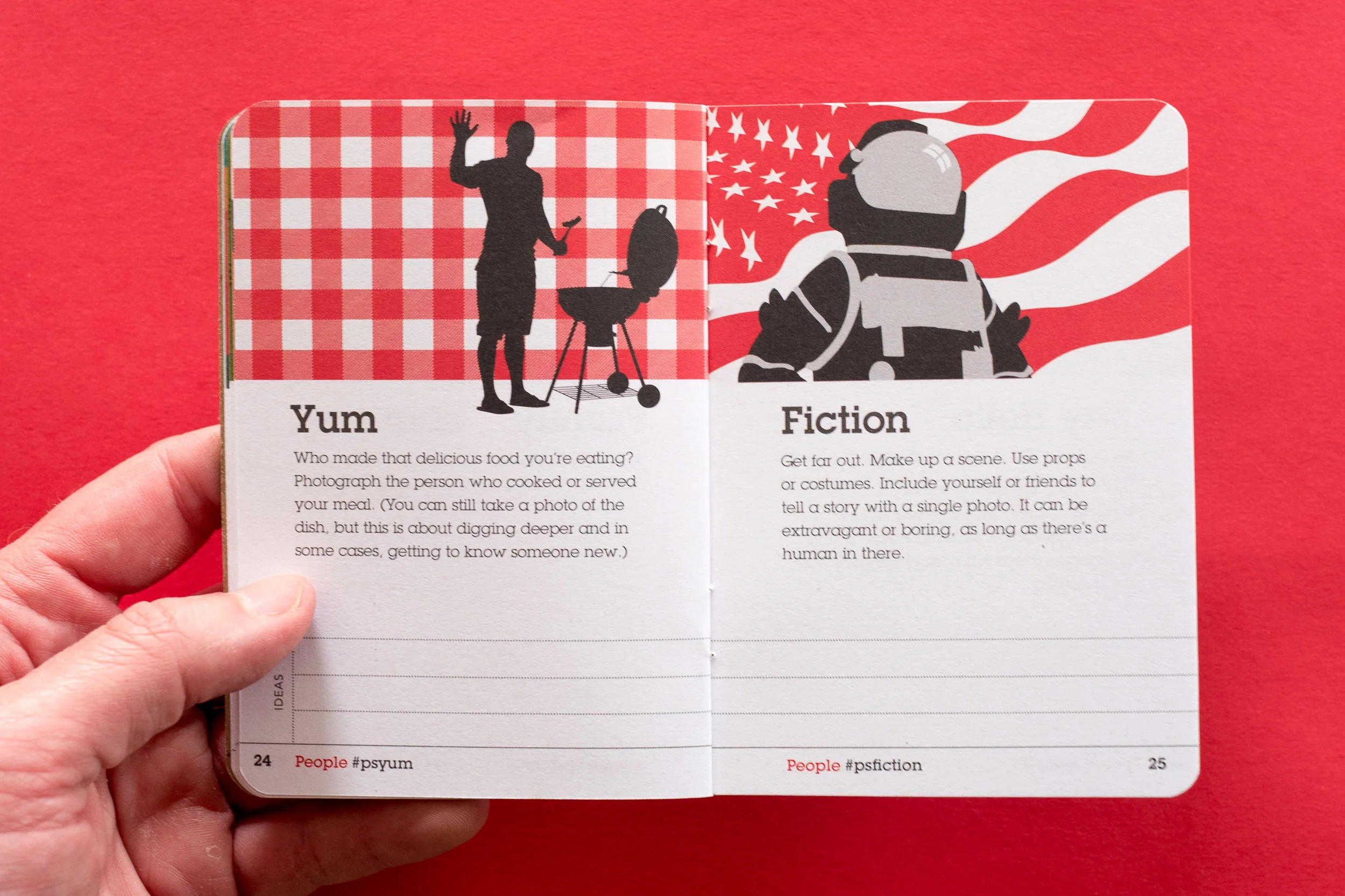 A spread from the People section of the PhotoScouting GuidebookDesign & Photo by Chris Glass