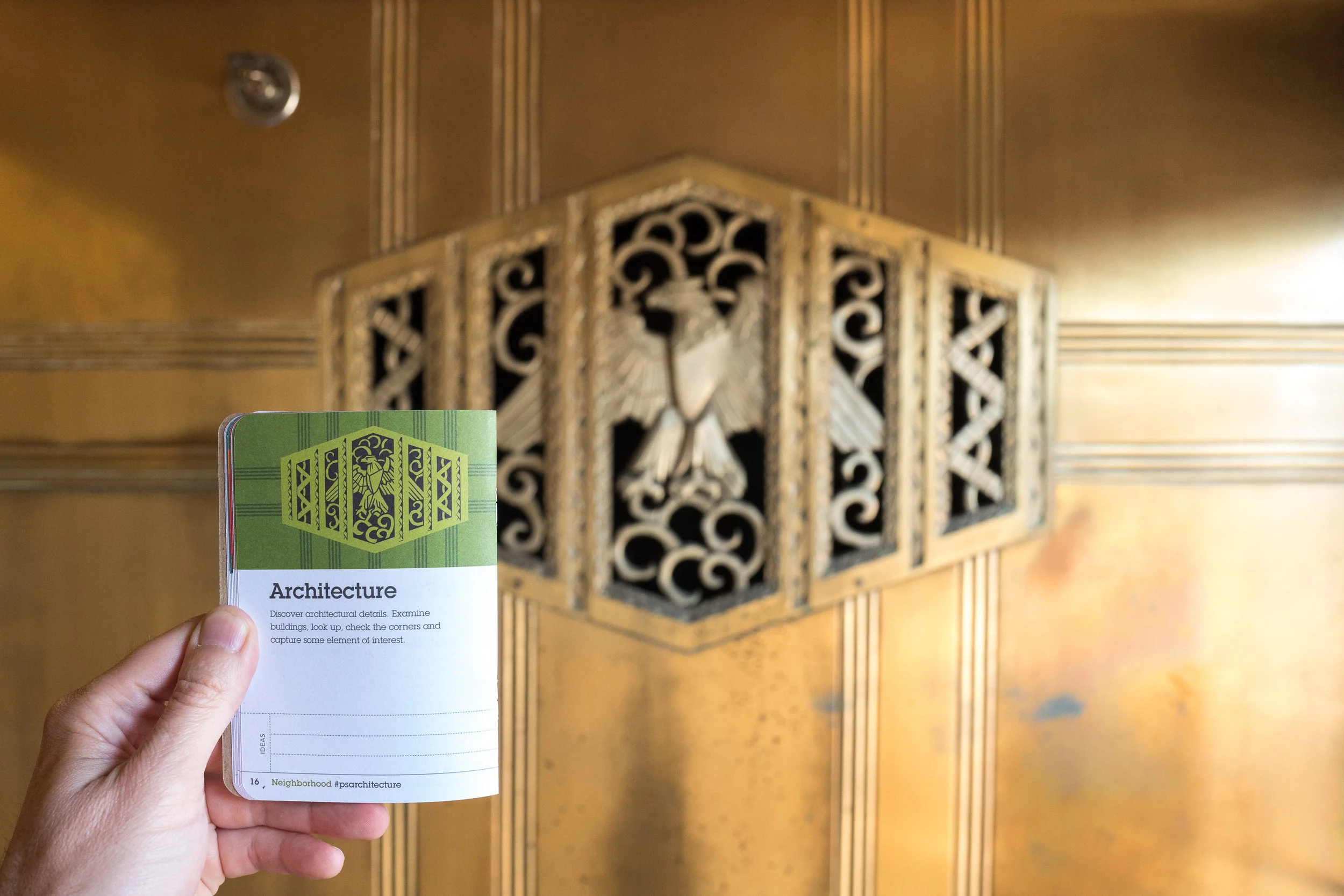 A spread from the Neighborhood section of the Guidebook - Design & Photo by Chris Glass