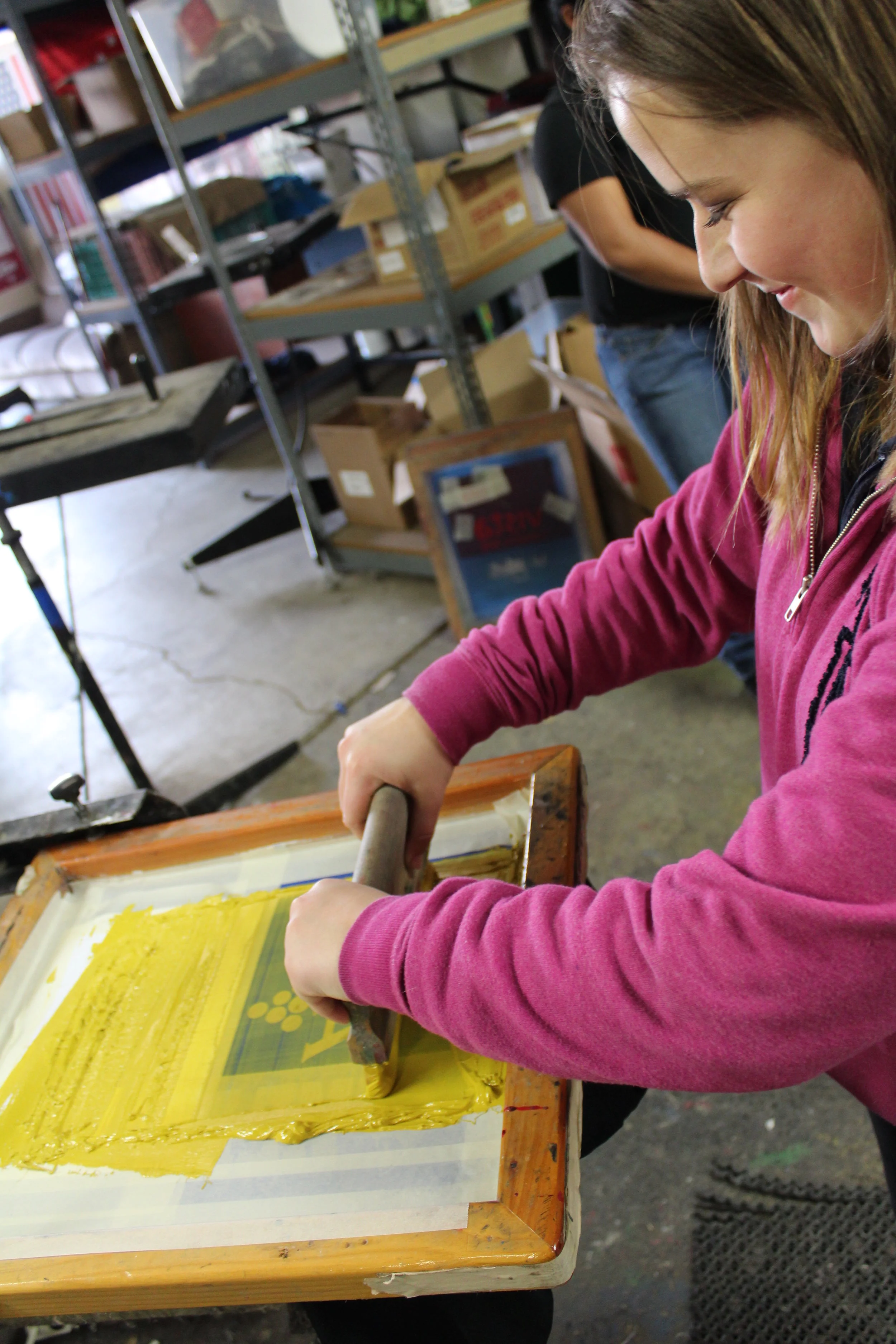 Amanda printing with a smile.jpg