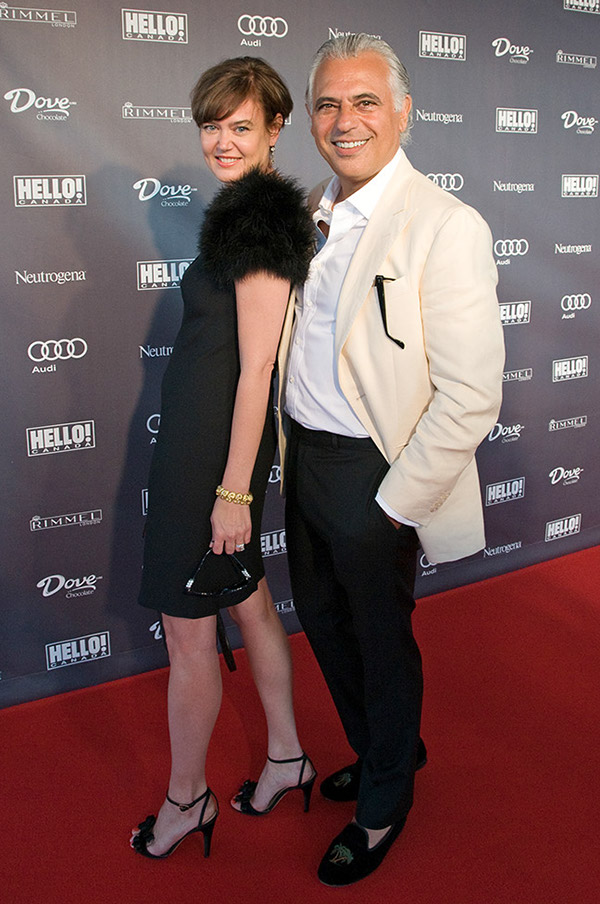 Canadian designer Joe Mimran with his wife