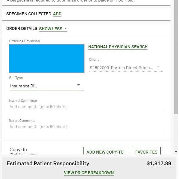 Want to see some DPC magic? ✨
.
Swipe 👉
.
The price for a fairly typical panel of blood tests when billed to your insurance company or to you directly if you don't have insurance. 😱😱😱
.

VS
.
The price for the same blood tests when you join our D