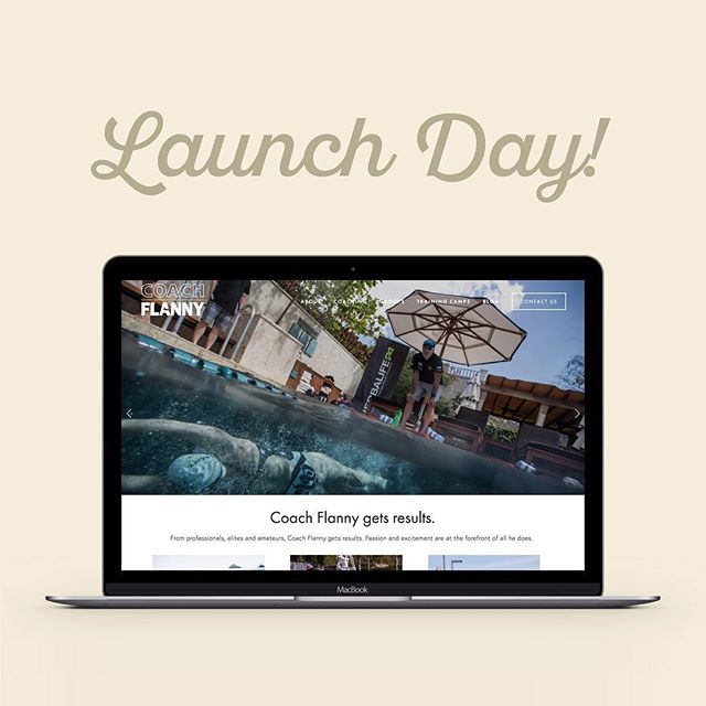 We love #launchday! Excited to announce the one-stop-shop for all of Coach Flanny&rsquo;s #triathlon programs. Head on over to www.coachflanny.com! #swimbikerun #itjustclickeddesign #webdesign