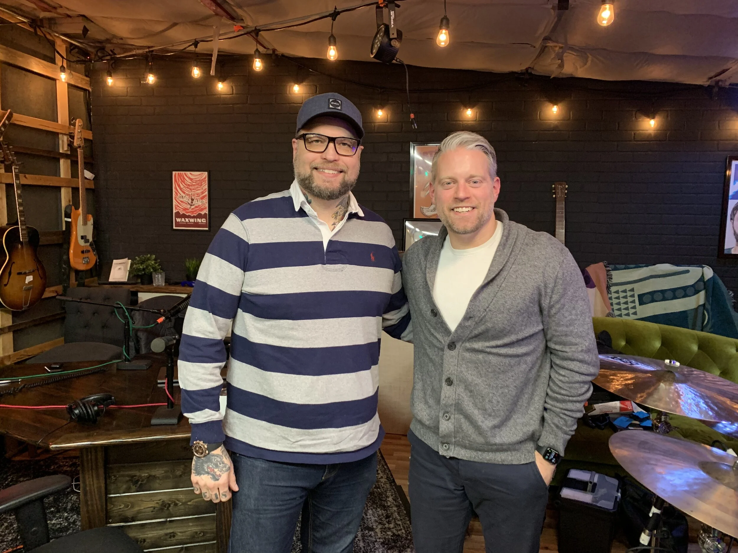 Rob Hill, MyKabin (Left). Tyler Davis Jones, Host of the Rise Seattle Podcast (Right).