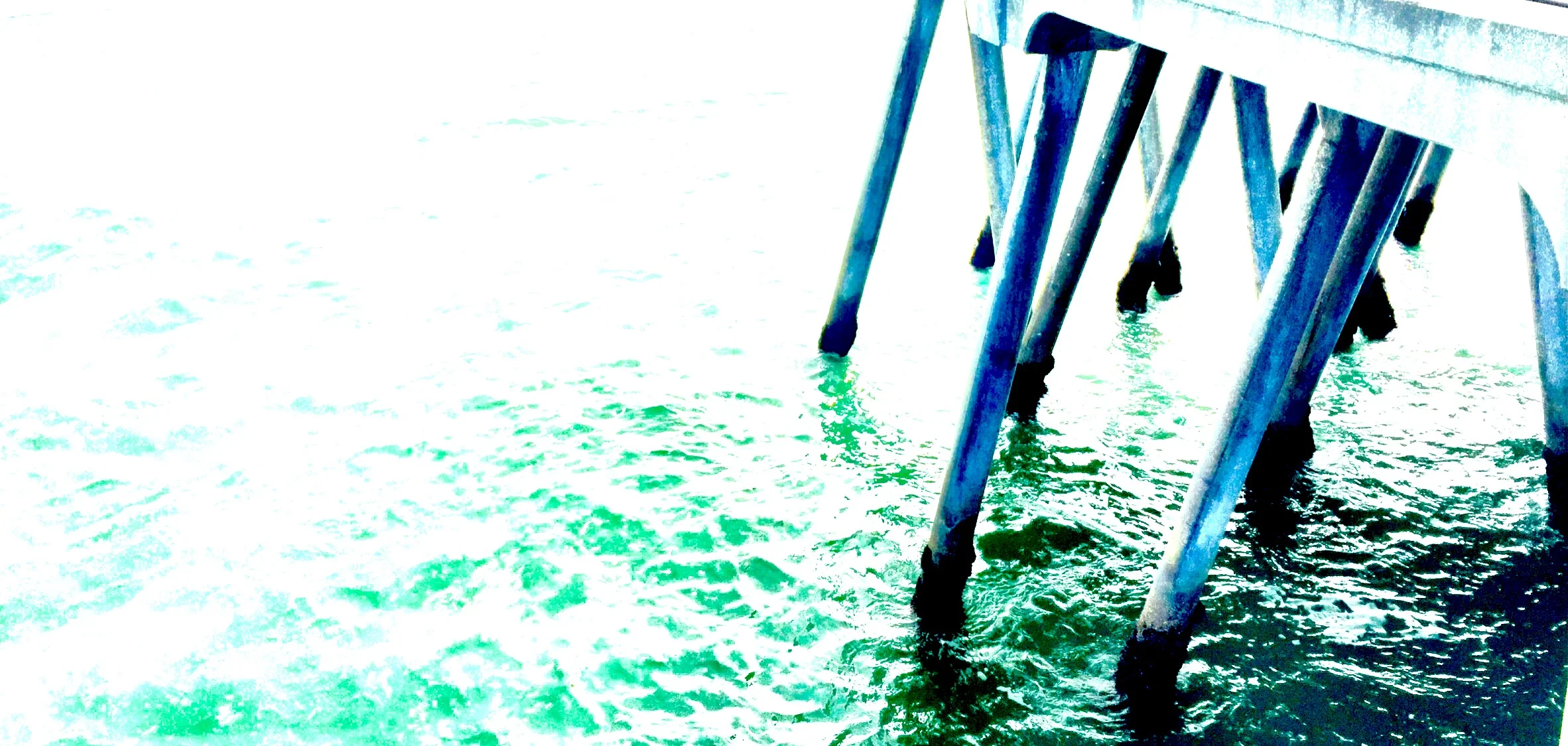 walking on water, huntington beach © colin goedecke