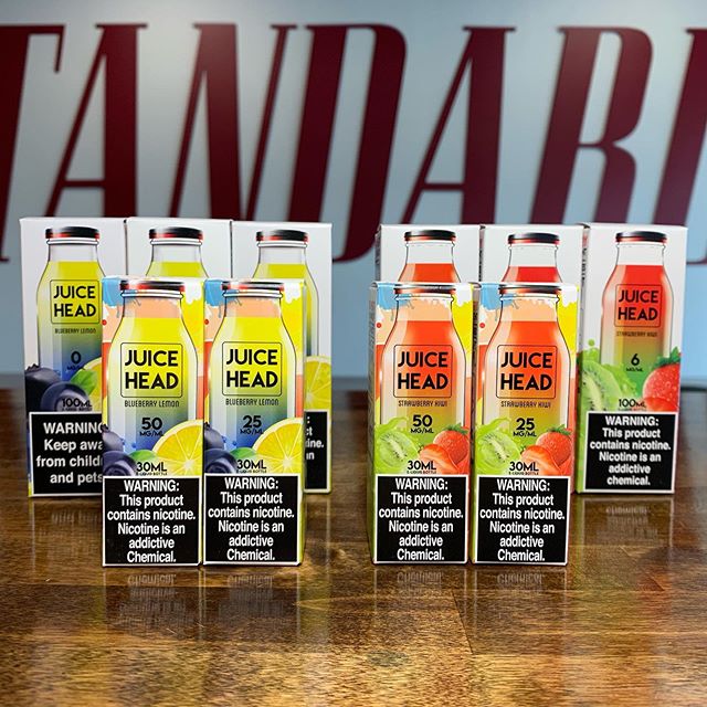 Juice Head Strawberry Kiwi & Blueberry Lemon #nicsalt & 100ml in stock at both locations ———-————— #Vaping | #VapeLife | #VapeOn | #VapePorn | #VapeFam | #Vapestagram | #VapeDaily | #VapeNation | #Vaper | #QuitSmoking | #NHVaper | #NewEnglandVaper | #WorldWideVapers | #VapeLyfe | #INSIV | #NotBlowingSmoke | #VapingSavedMyLife | #SmokeFree | #VapeLife | #FuckBigTobacco | #NotForKids