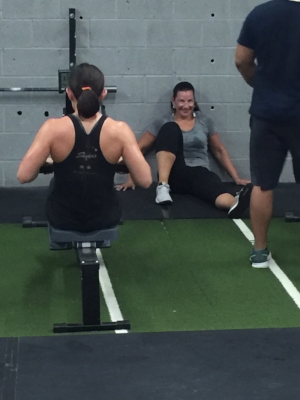MArijana getting a taste of partnering up with Coach amy. 