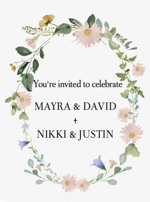 Mayra & David + Nikki & Justin Joint Wedding/Engagement Party