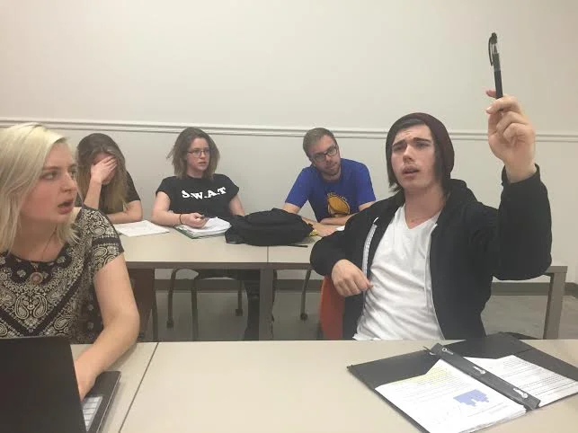 Fucking Derek Asks Another Stupid Question During Class