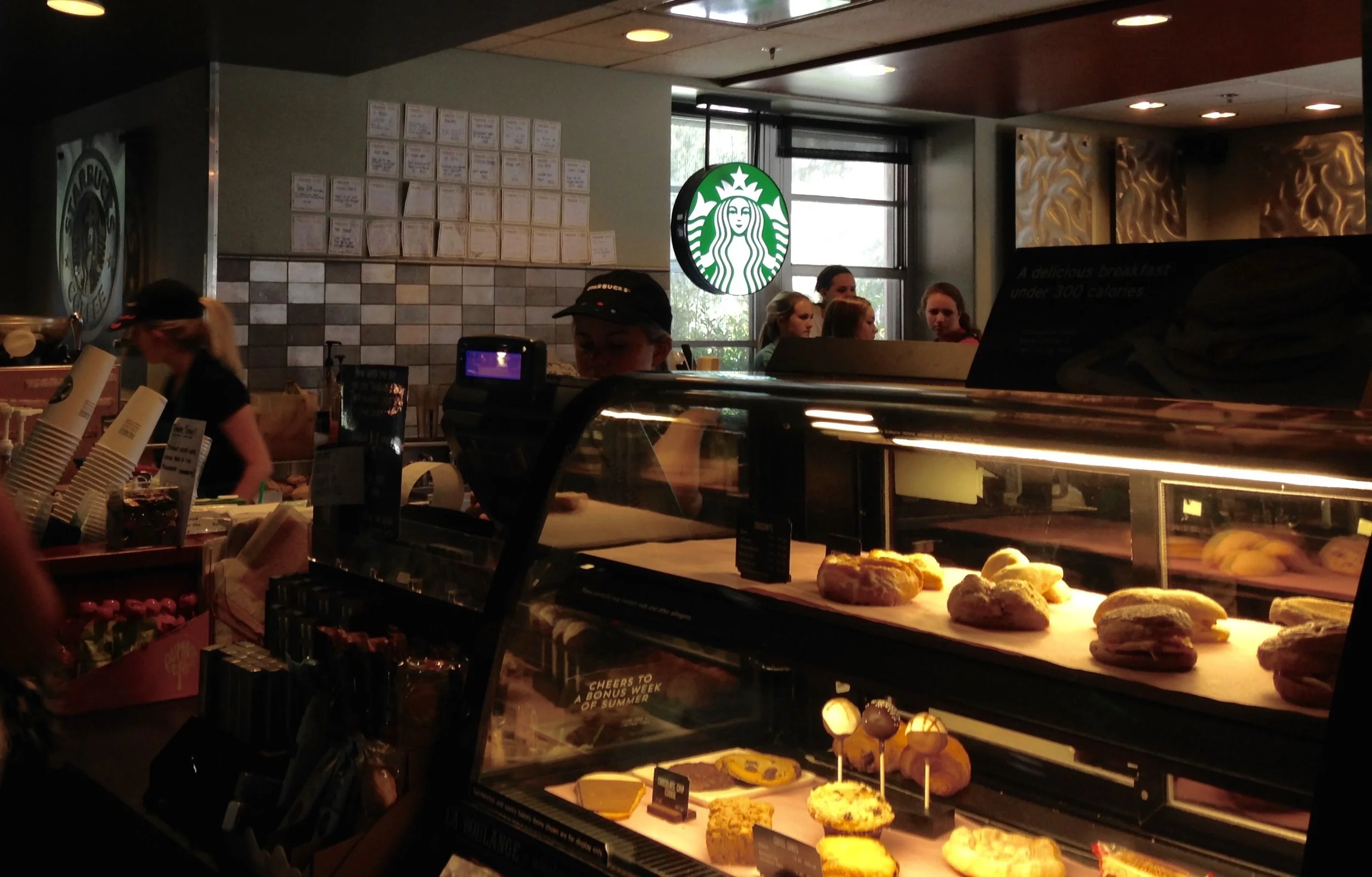 Strozier Starbucks Ready for the Week After Shipment of Three Cups, Single Napkin