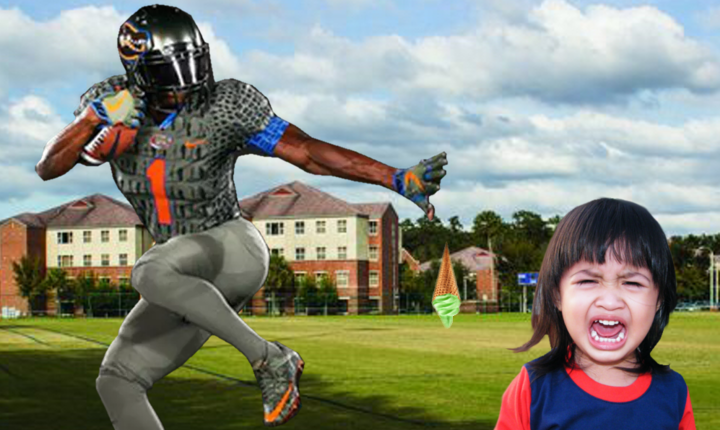 UF Quarterback Knocks Ice Cream Cone out of Little Kid’s Hand