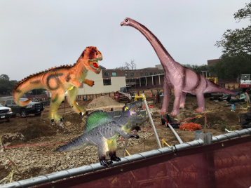 Paleontology Grad Students Caught Excavating the Campus Construction Zone