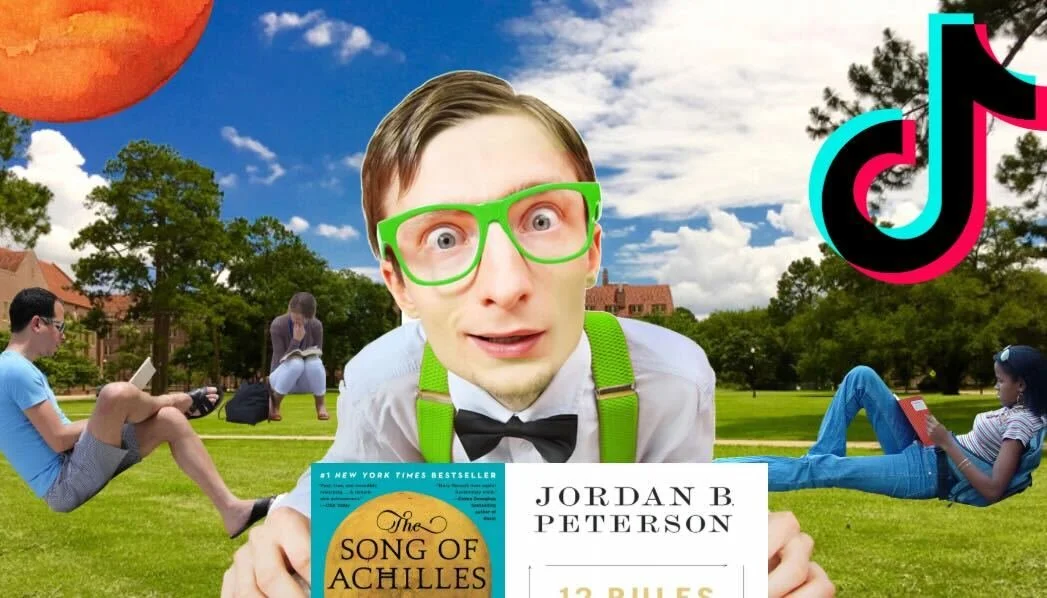 Landis Green Full Of People Pretending To Read The First Page Of A Book They Got From Tik Tok