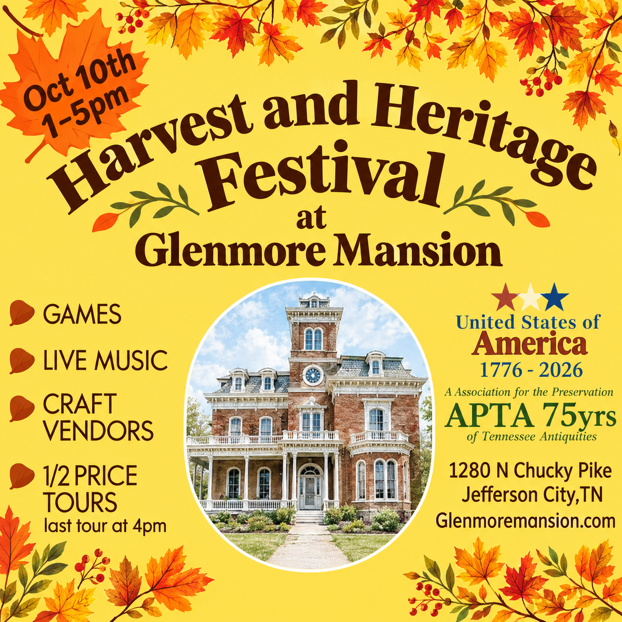  Harvest & Heritage Festival at Glenmore Mansion 