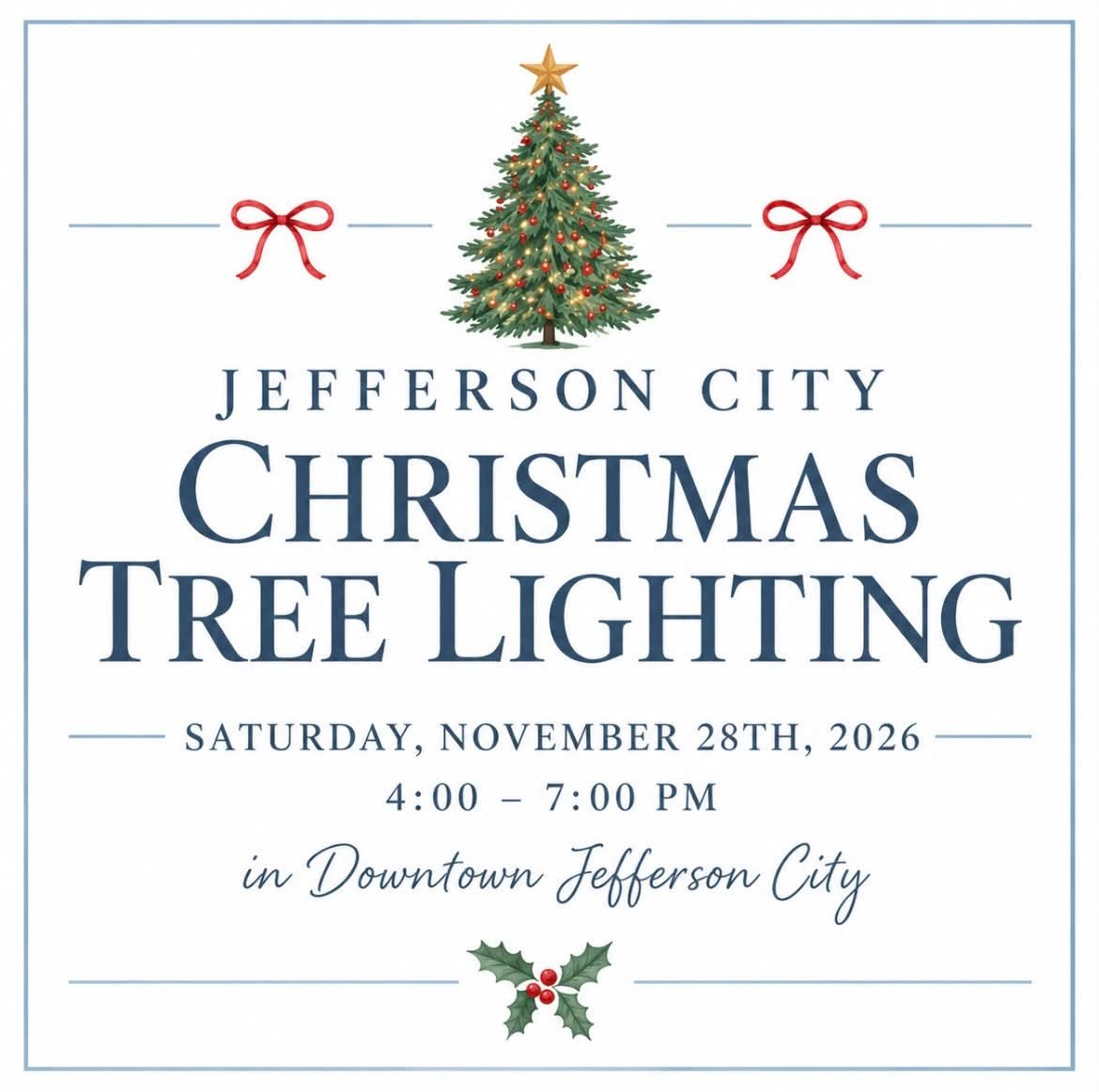 Jefferson City’s Christmas Tree Lighting &amp; Market