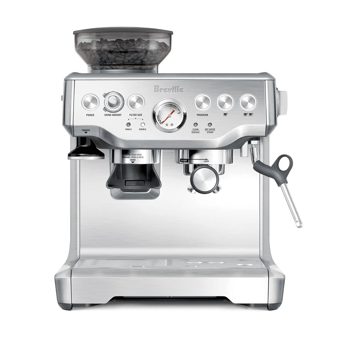 Breville Barista Express Espresso Machine front panel