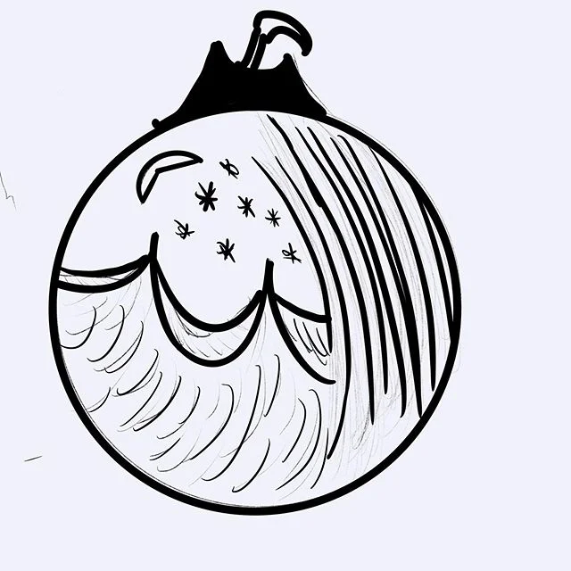 Number 18. Ornament. #inktober #inktober19