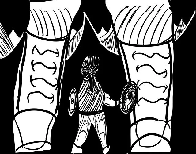 Day 19, Sling. #inktober #inktober2019