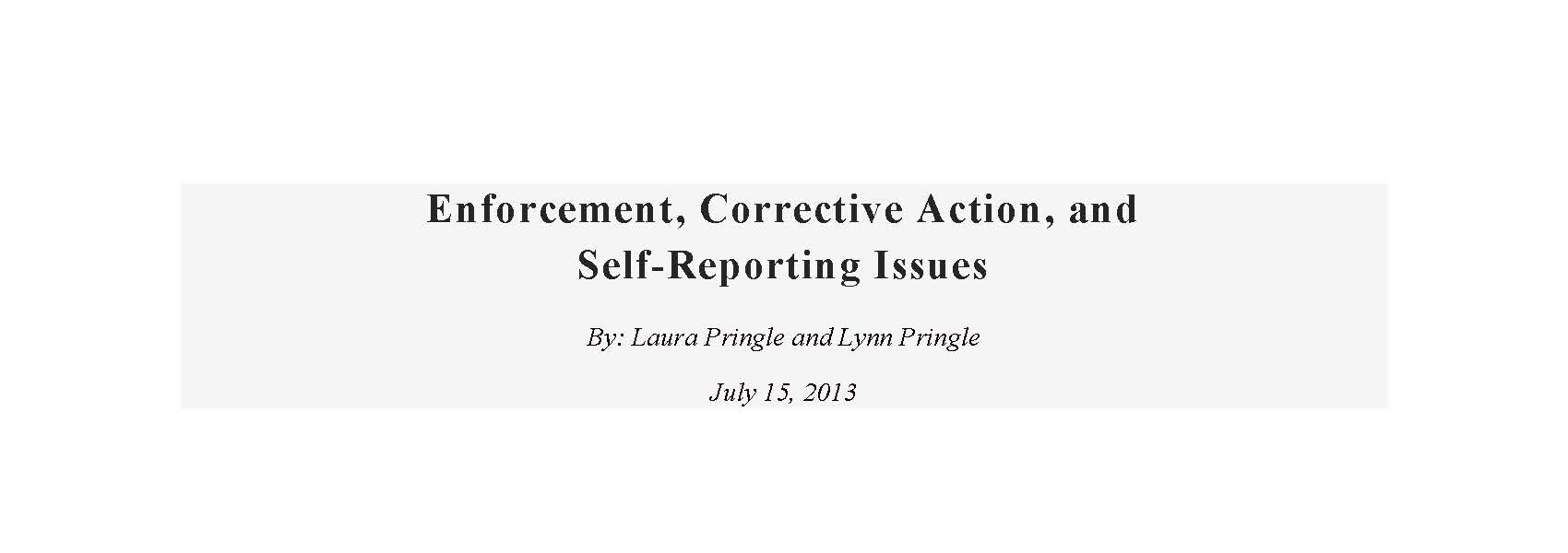 Enforcement, Corrective Action, & Self-Reporting Issues.jpg