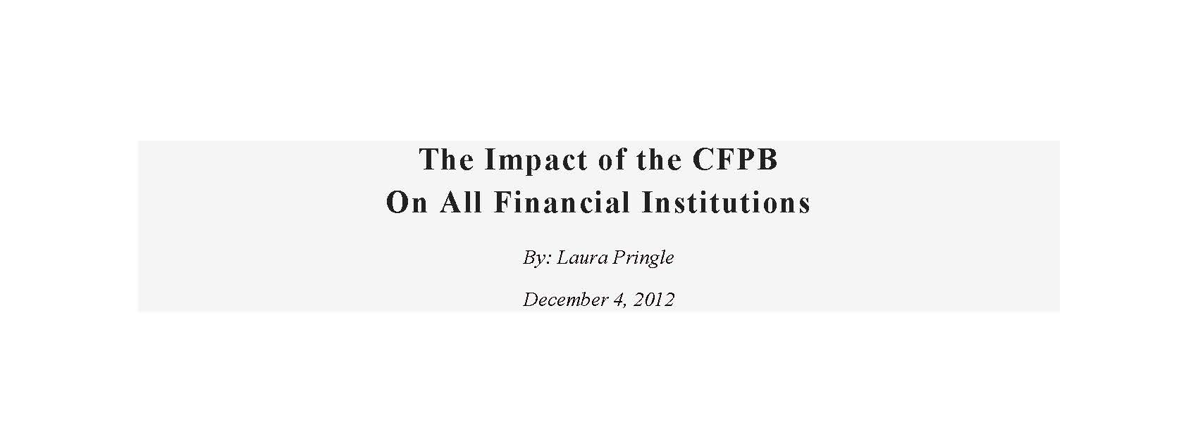 The Impact of the CFPB On All Financial Institutions.jpg