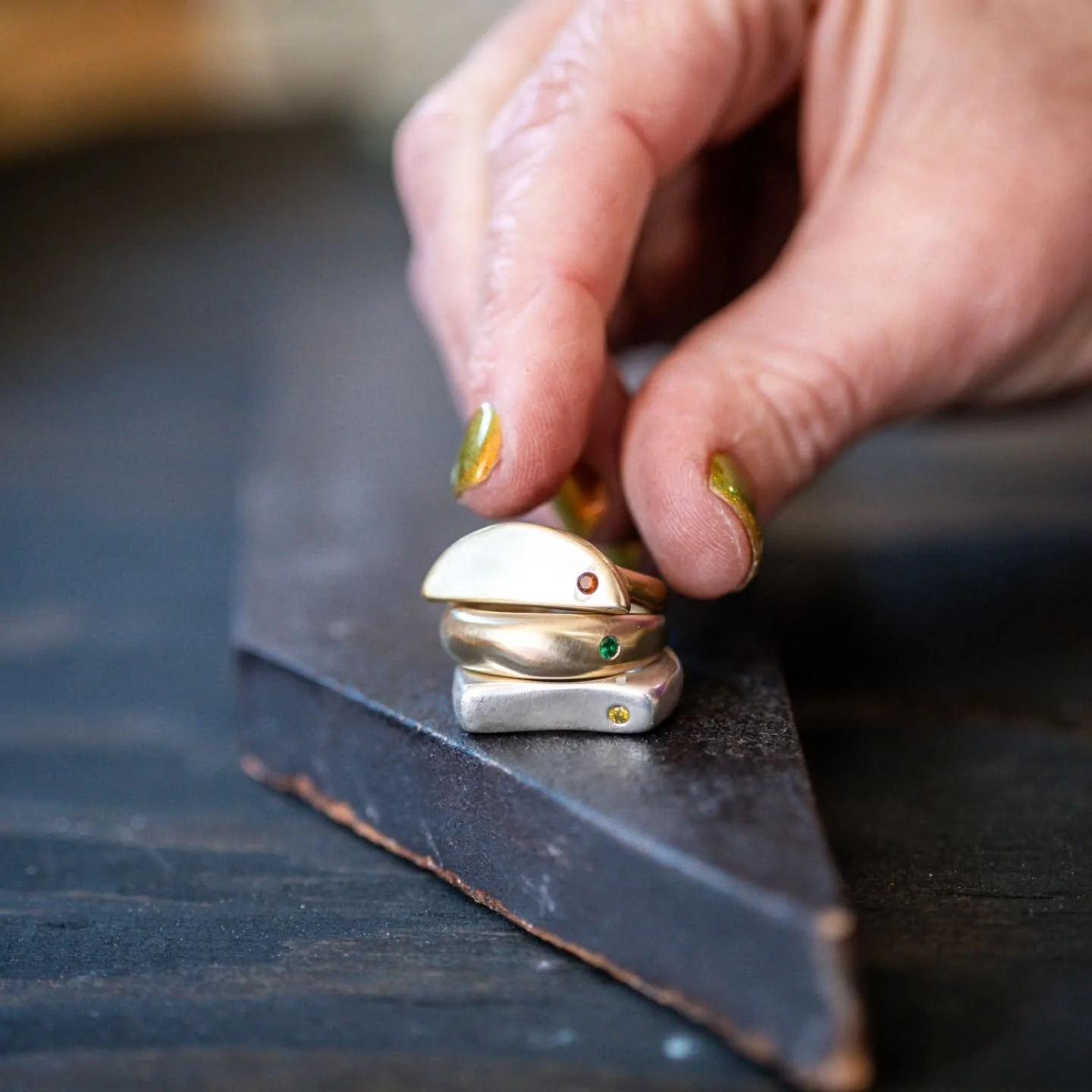 ☆Coming soon☆
My Aurora Borealis, Daybreak and Halo rings are getting a glow up! I'm adding birthstone options for you to personalize these rings in what ever combination fits your needs. 
Sign up for my newsletter to get first access! (Link in bio)
