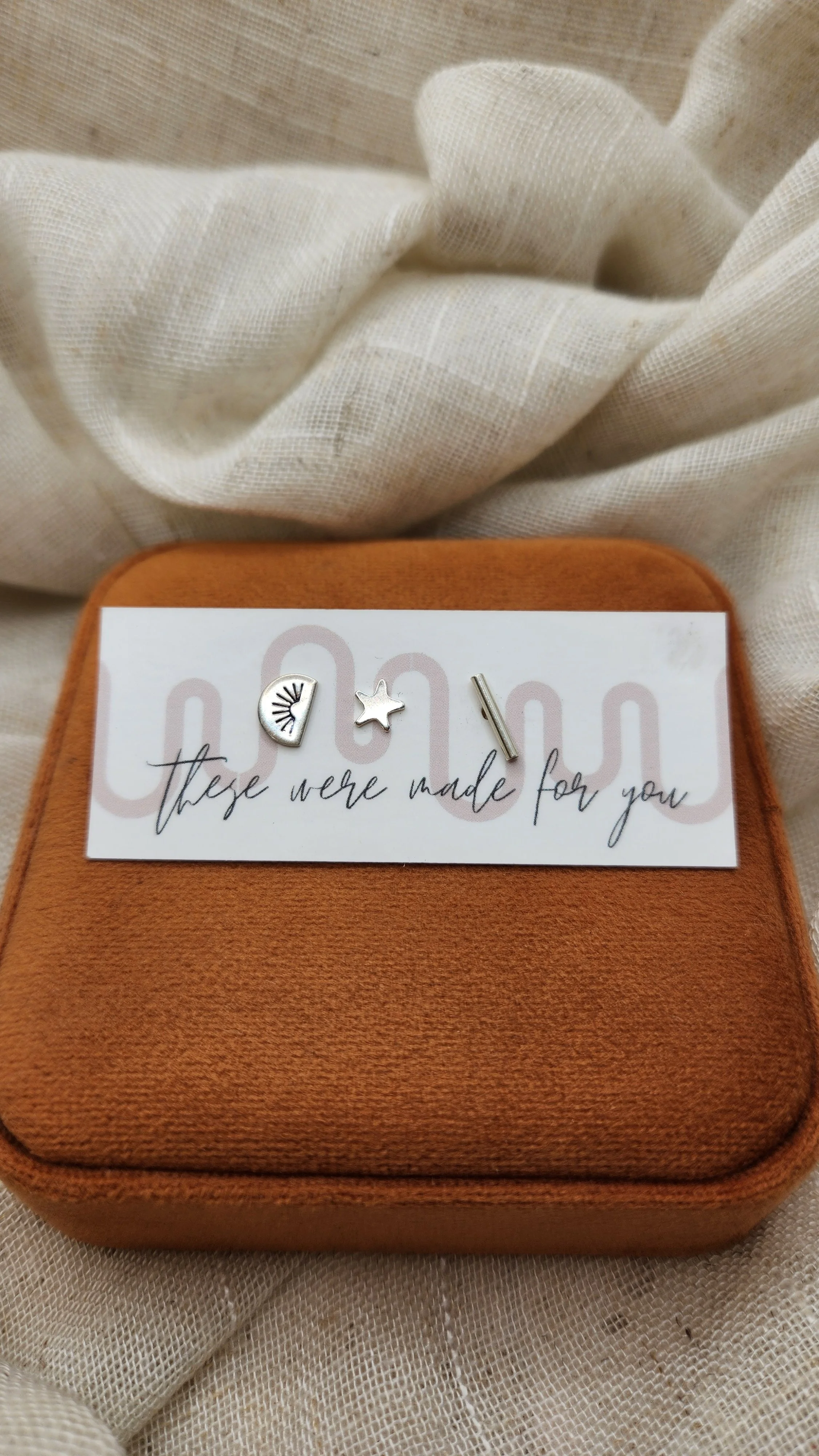 SALE Sterling 3 pack studs