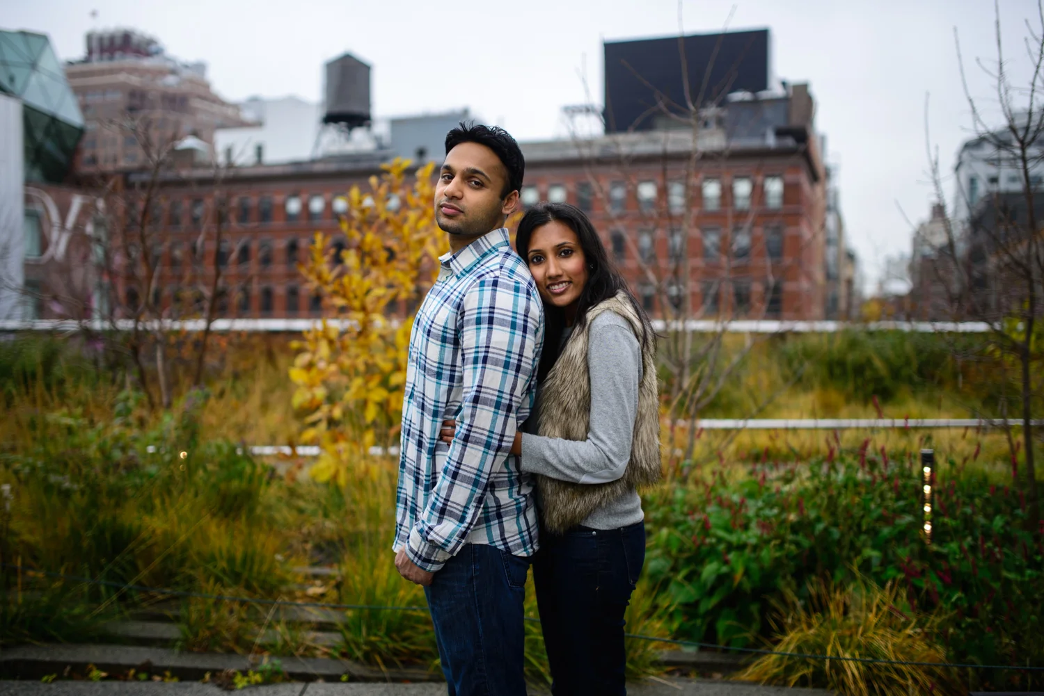 Devang & Payal's Engagement Shoot - The Highline, NYC